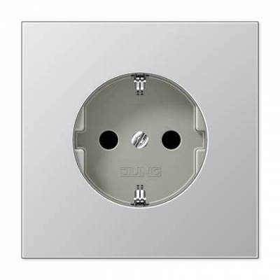 Gniazdo Schuko, samozaciski, aluminium