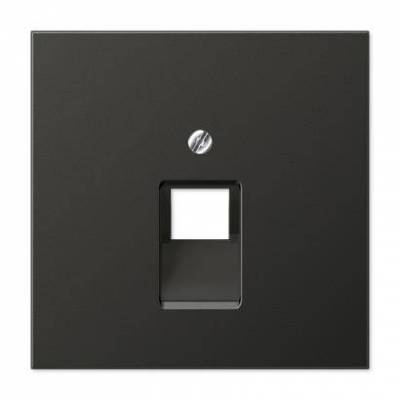 Płytka centralna RJ11/RJ45, 1-krotna, antracytowy