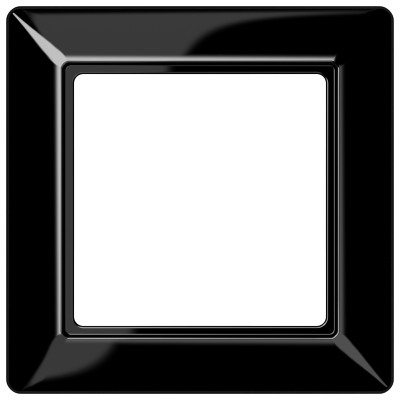 Ramka 1-krotna, czarny