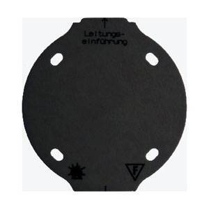 Płytka denka samogasnąca 1-krotna; czarny; Serie 1930 Numer katalogowy: 133111