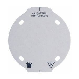 Płytka denka samogasnąca 1-krotna; śnieżnobiały; Serie 1930 Numer katalogowy: 133119