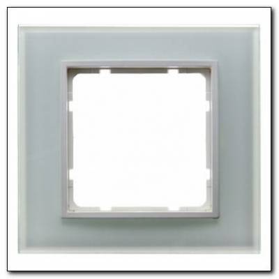 Ramka szklana 1-krotna; śnieżnobiały; B.7 Glas Numer katalogowy: 10116909