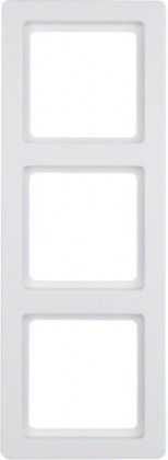 Q.1 Ramka 3-krotna; śnieżnobiały, aksamit 10136089