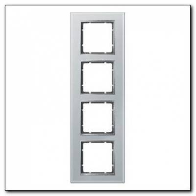 Ramka szklana 4-krotna; alu; B.7 Glas Numer katalogowy: 10146414