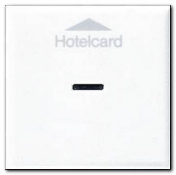 Mechanizm karty hotelowej, biały