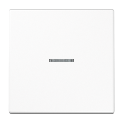 Klawisz pojedynczy z okienkiem do podświetlenia, biały