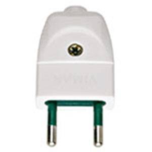 Wtyczka, standard włoski S10, biała