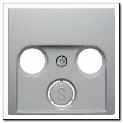 Element centralny do gniazda antenowego 2- i 3-wyjściowego; alu; B.1/B.7 Glas Numer katalogowy: 12031404