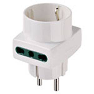 Multiprzejściówka, standard niemiecki/francuski/standard włoski P17/11 (2x)/włoski standard P30, biały