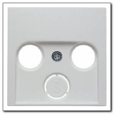 Element centralny do gniazda antenowego 2- i 3-wyjściowego; śnieżnobiały; S.1/B.1/B.3/B.7 Glas Numer katalogowy: 12031909