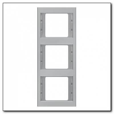 Ramka 3-krotna pionowa; stal szlachetna nierdzewna; K.5 Numer katalogowy: 13337004