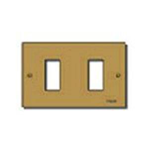 Plate 2M alum. screwfix bronze