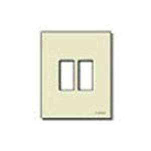 Plate 2M resin snapfix ivory