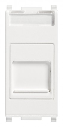 Gniazdo komputerowe, RJ45, kat.6, UTP, 1M, biały