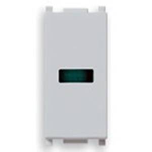 Wskaźnik świetlny zielony, 1M, srebrny