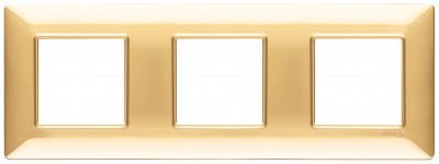 Ramka ozdobna, technopolimer, 6M (2+2+2), polerowany złoty