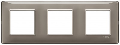 Ramka ozdobna, technopolimer 6M (2+2+2) 71mm Reflex ash