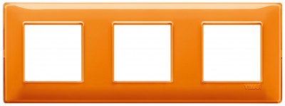 Ramka ozdobna, technopolimer 6M (2+2+2) 71mm Reflex orange