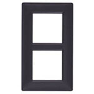 Ramka ozdobna, technopolimer, 4M (2+2), czarny