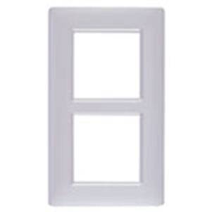 Ramka ozdobna, technopolimer, 4M (2+2), matowy srebrny