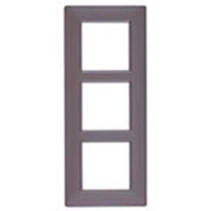 Ramka ozdobna, technopolimer, 6M (2+2+2), opalizujący brązowy