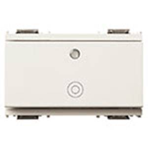 Przycisk 1P, NO, 10A, symbol ogólny, podświetlenie, 3M, biały