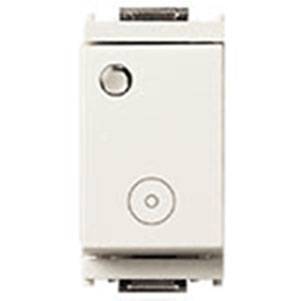 Przycisk 1P, NC, 10A, symbol ogólny, podświetlenie, 1M, biały