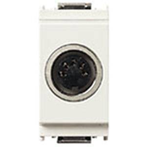 Złącze gniazdowe, 5P, DIN41524, 1M, biały