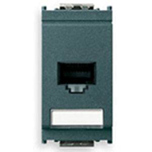 Gniazdo komputerowe RJ45, kat. 5e, Netsafe FTP 110, 1M, antracyt