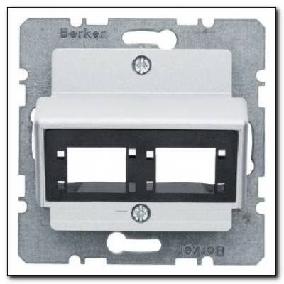 Płytka centralna do 1 lub 2 modułów pojedynczych Reichle&De-Massari; alu mat, lakierowany; System płytek centralnych Numer katalogowy: 14721404