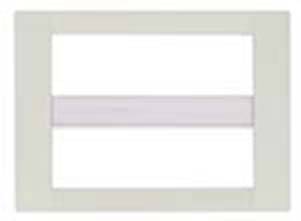 Ramka ozdobna, Classic, technopolimer, 12M, biały