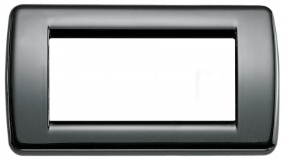 Ramka ozdobna, Round, metal, 4M, czarny