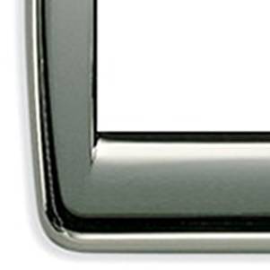 Ramka ozdobna, Round, metal, 2M, matowy chrom