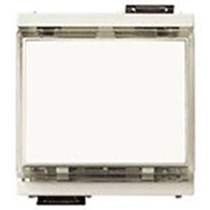 Przycisk 1P, 10A, symbol ogólny, miejsce na opis, 2M-zmniejszony, biały