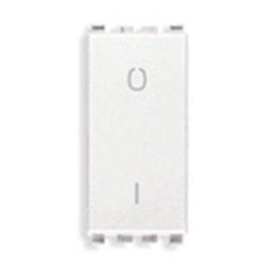 Łącznik jednobiegunowy 2P, 16AX, 1M, biały