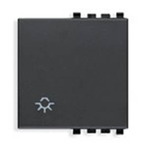 Klawisz, symbol lampy, 2M, antracyt