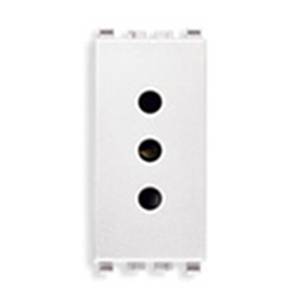 Gniazdo 2P+E, 10A, standard P11, 1M, biały