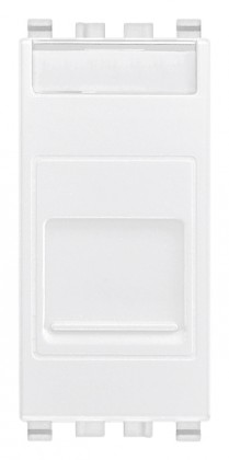 Gniazdo komputerowe, RJ45, kat.6, UTP, 1M, biały