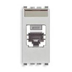 Gniazdo komputerowe, RJ45, kat.5e, Panduit FTP, 1M, srebrny