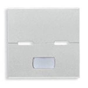 Klawisz, bez symbolu, z polem opisowym, 2M, srebrny