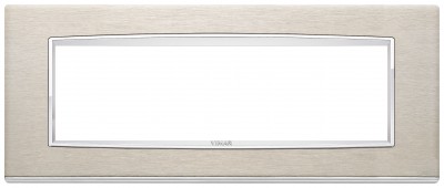 Ramka ozdobna, Classic, stal nierdzewna, 7M, szczotkowana stal