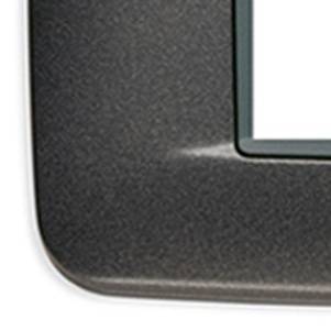 Ramka ozdobna, Round, metal lakierowany, 2M-centr, matowy antracyt