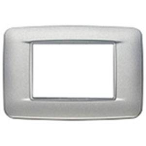 Ramka ozdobna, Round, metal lakierowany, 3M, matowy srebrny