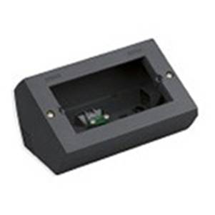 Puszka montażowa, nabiurkowa, 4M, antracyt