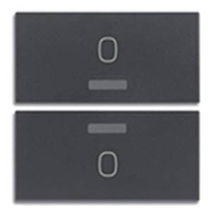 2 przyciski, 2M, Symbol O, antracyt