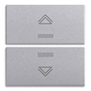 2 przyciski, 2M, symbol regulacji, srebrny