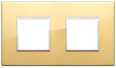 Ramka ozdobna 4M (2+2) 71mm polished gold