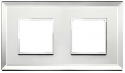 Ramka ozdobna 4M (2+2) 71mm silver ice