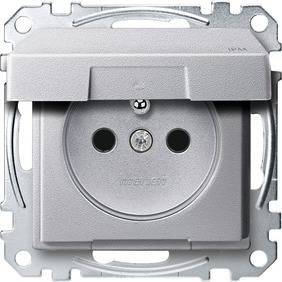 GNIAZDO+UZ.,PRZESŁ.Z.BEZ.KL.IP44.ALU.S.M, Kod produktu: ME-MTN2514-0460