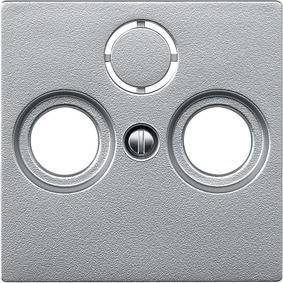 PŁYTKA CENT. GNIAZD RTV/SAT, ALU.,SYS. M, Kod produktu: ME-MTN297560